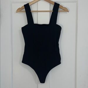 nuuds Black Fitted Bustier Bodysuit